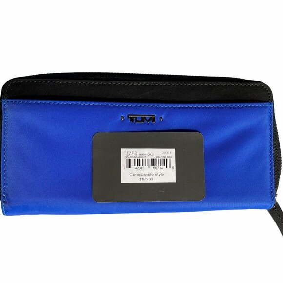 Tumi Vista Zip-around Blue Continental Wallet - Picture 7 of 9